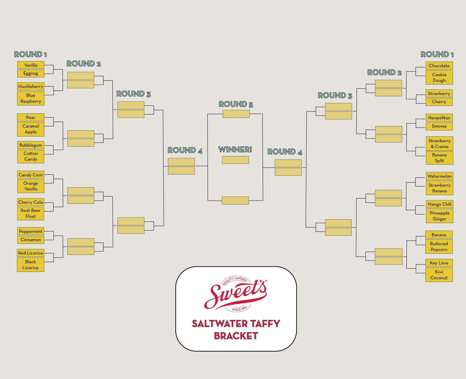 Saltwater Taffy Bracket