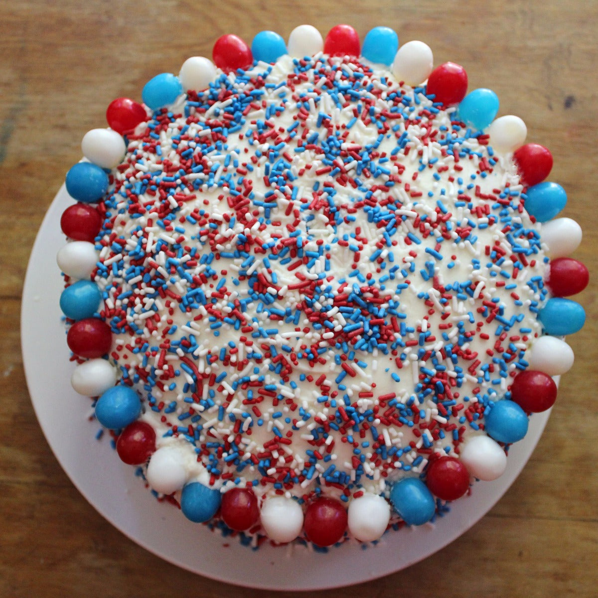 4th of July Red Velvet Cake Recipe with Sweet's Candy Sours