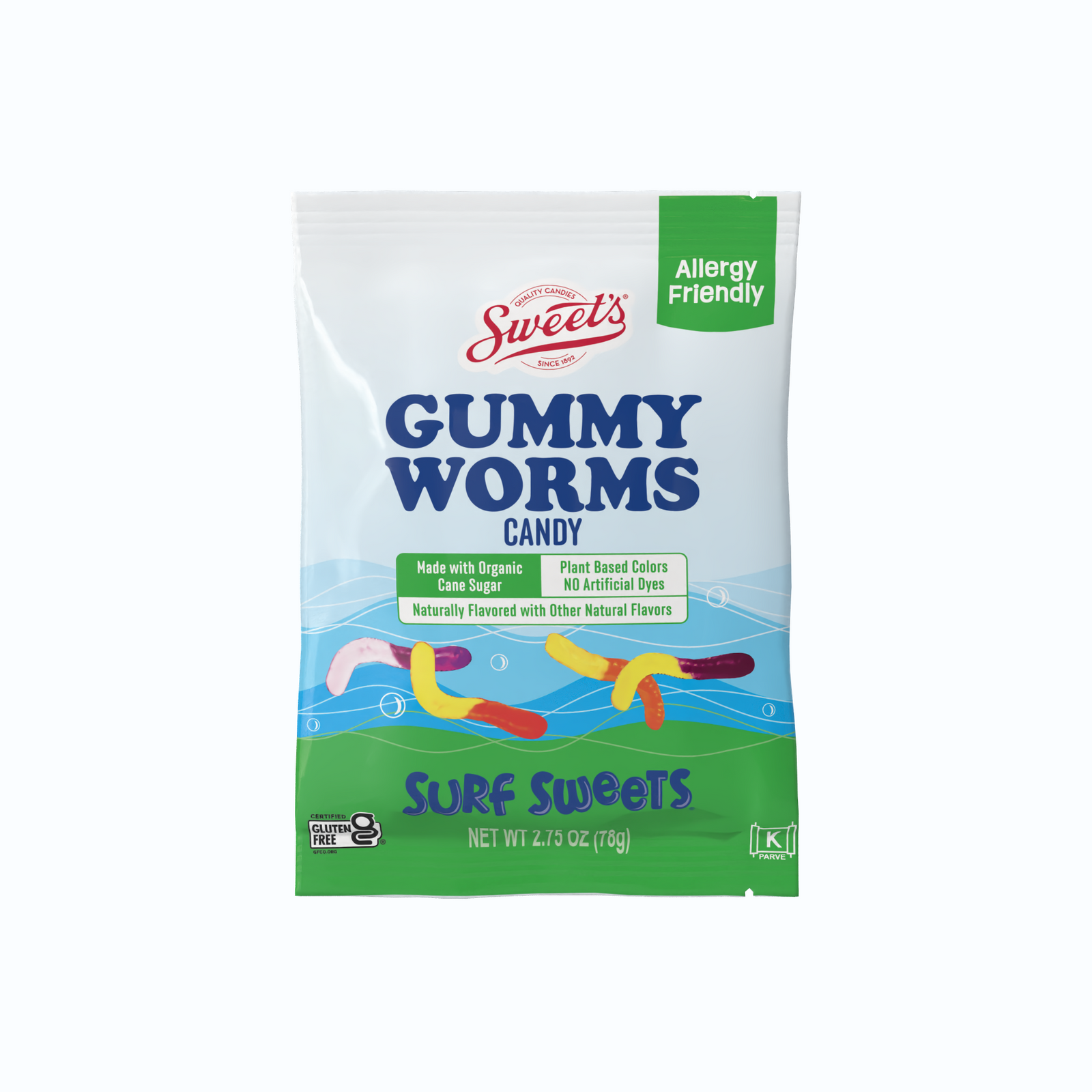 Surf Sweets Cinnamon Organic Bears Front Facing Image