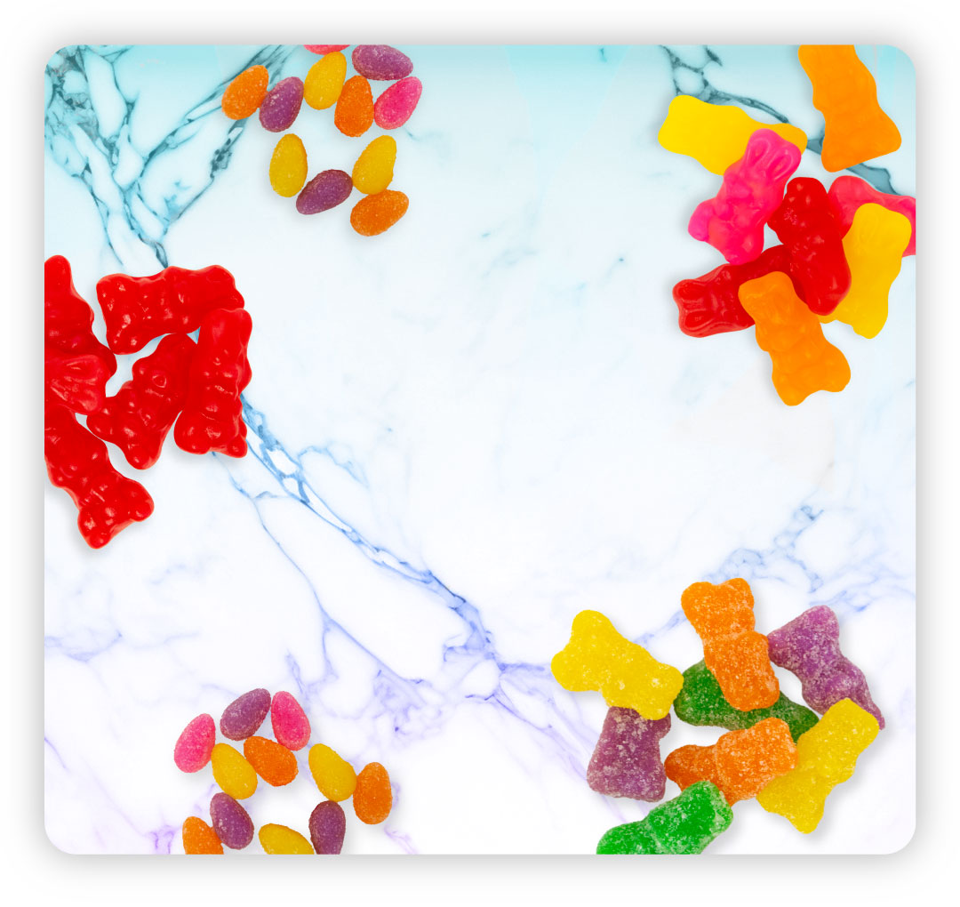 Sweet's Easter Collection - Sweet 'n Sour Eggs, Juju Bunnies, Cinnamon Bunnies, and Sour Bunnies