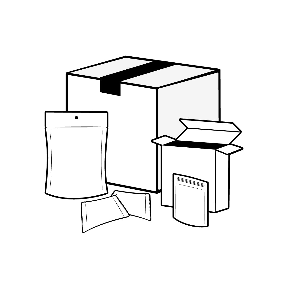 Pouches, Resealable Bags, Folding Carton, and bulk Packaging - Custom Candy Packaging Options at Sweet Candy Company