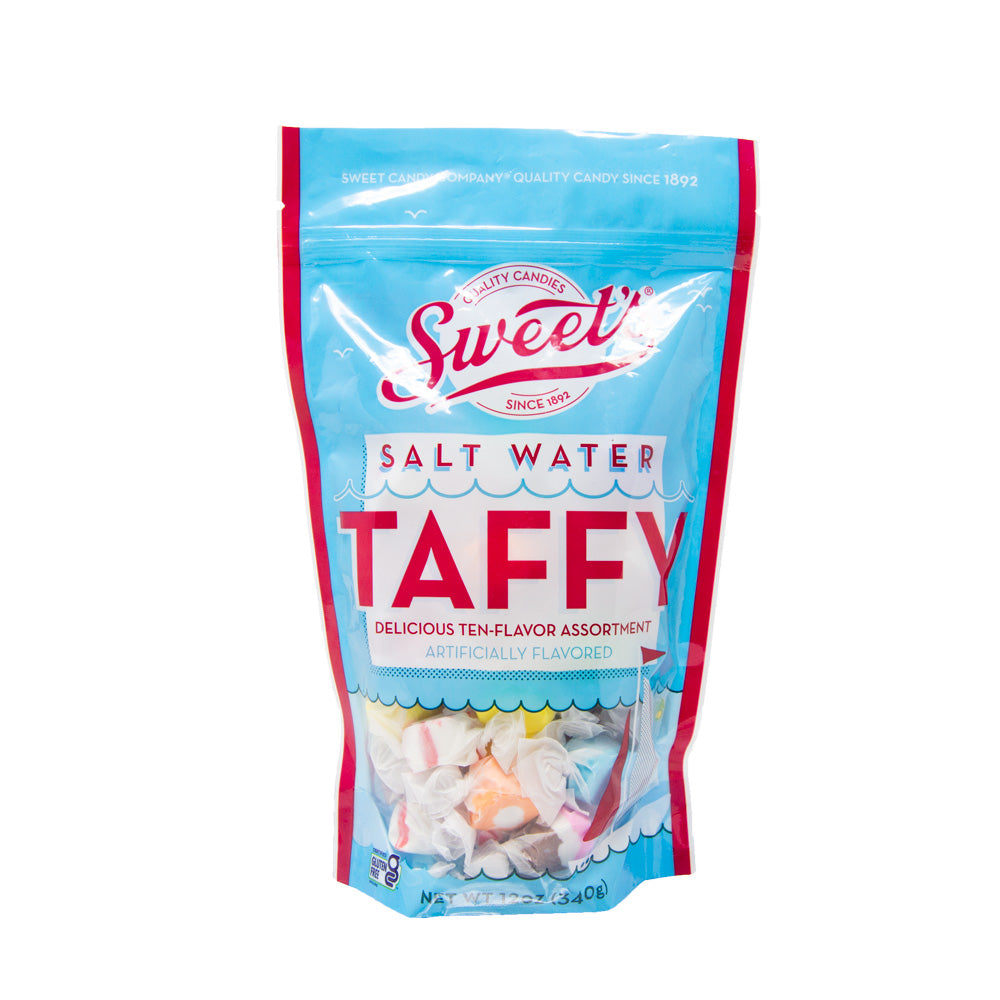 Sweet&#39;s 12oz Assorted Salt Water Taffy - Front