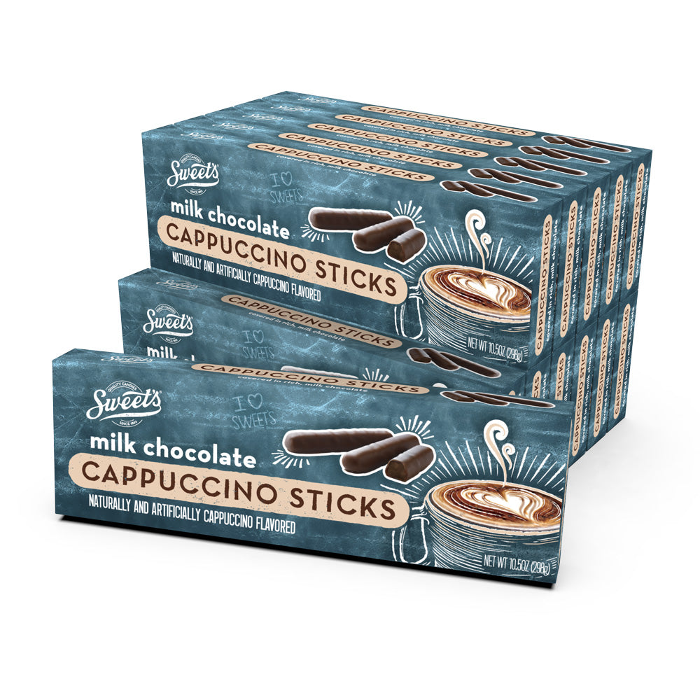 Sweet&#39;s Milk Chocolate Cappuccino Sticks Limited Edition Special - 12pk - By Sweet Candy Company