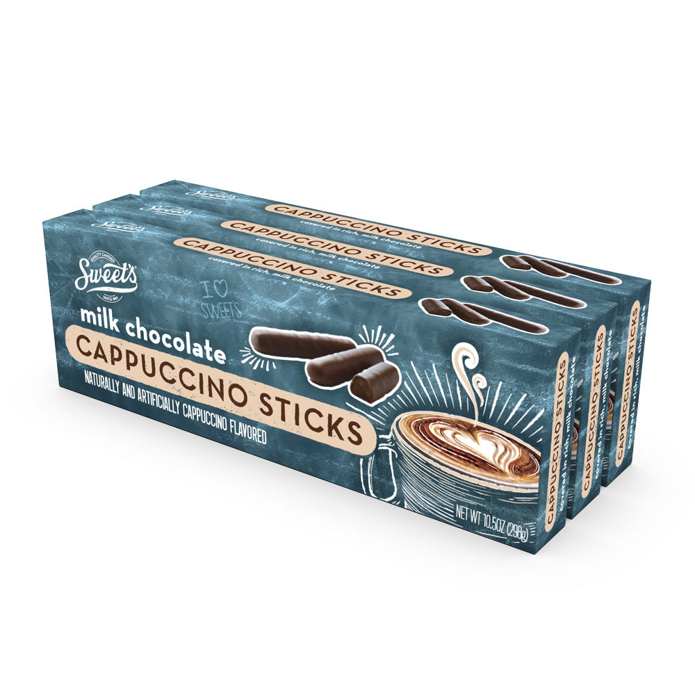 Sweet's Milk Chocolate Cappuccino Sticks Limited Edition Special - 3pk - By Sweet Candy Company