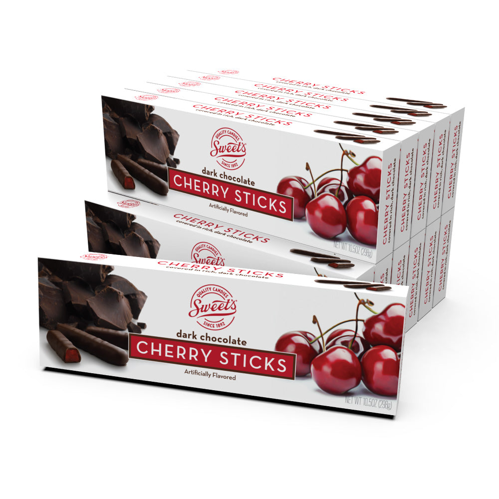 Buy Sweet's Chocolate Cherry Sticks, Single Pack or of 12 Sweet Candy