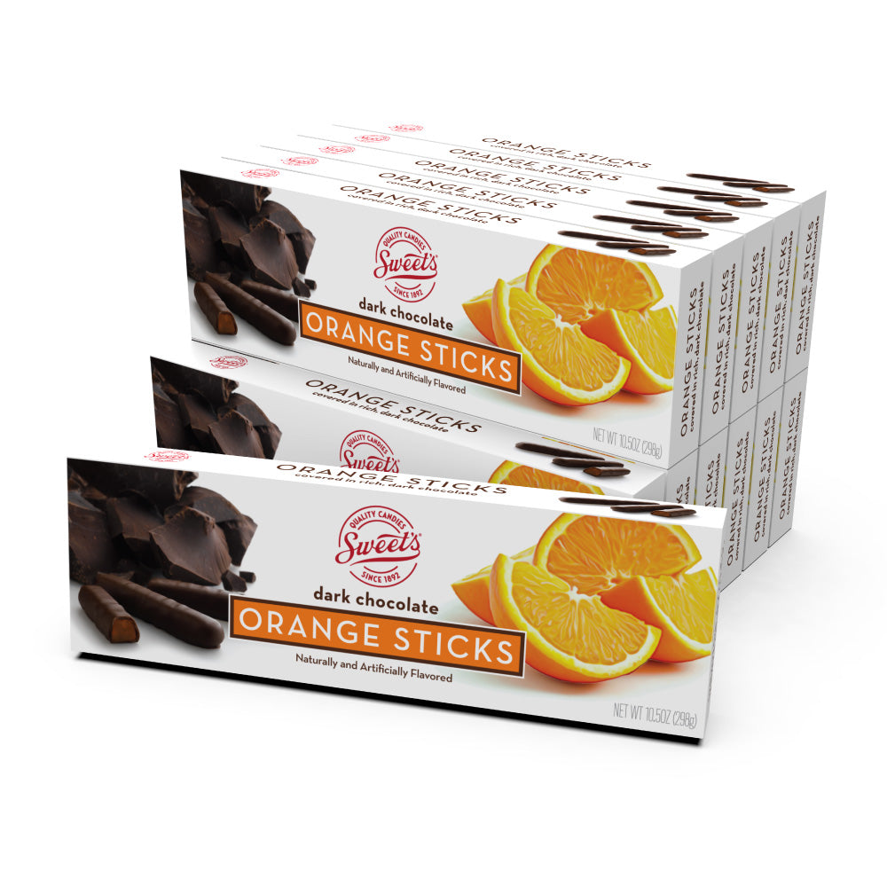 Dark Chocolate Orange Sticks - 12 Pack - Sweet Candy Company