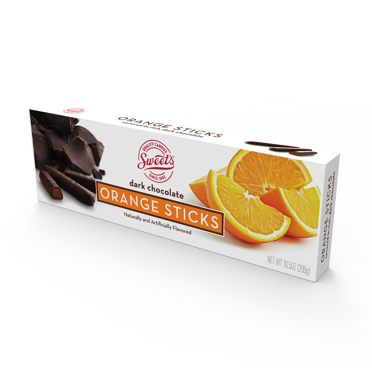 Dark Chocolate Coated Orange Stick , 9oz - 250g Candy, 50