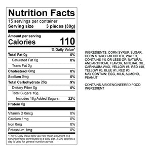 Sweet's Mango Chili Bears Nutrition Facts and Ingredients