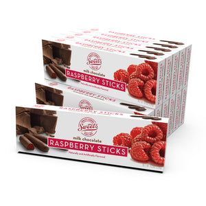 Milk Chocolate Raspberry Sticks - 12 Pack - Sweet Candy Company