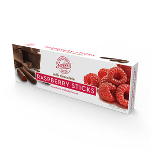 Milk Chocolate Raspberry Sticks - Sweet Candy Company